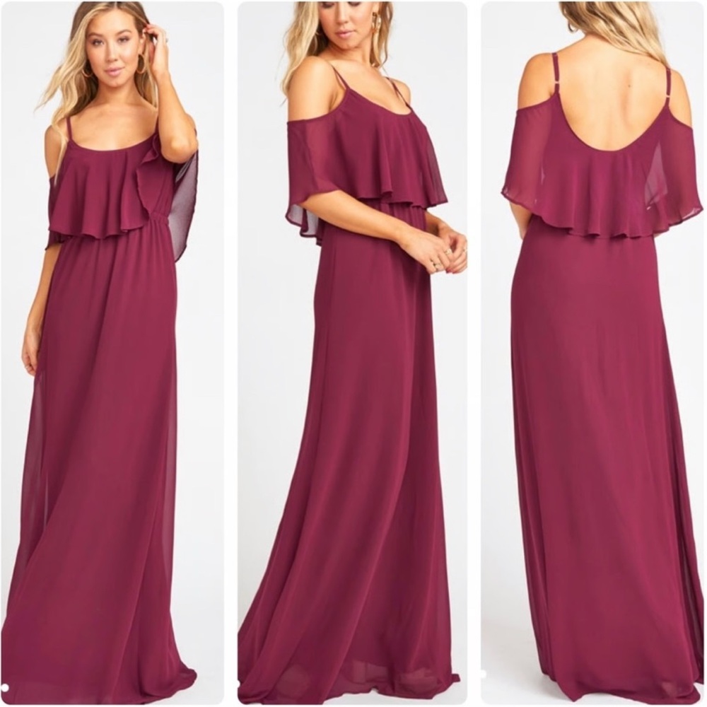 Show Me Your MuMu Plum Ruffle Maxi Dress